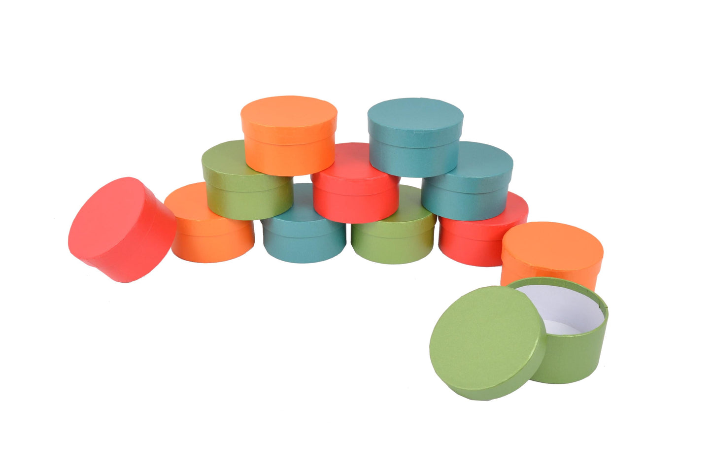 Set 12 Cutii Rotunde Mici Uni pentru Flori H6