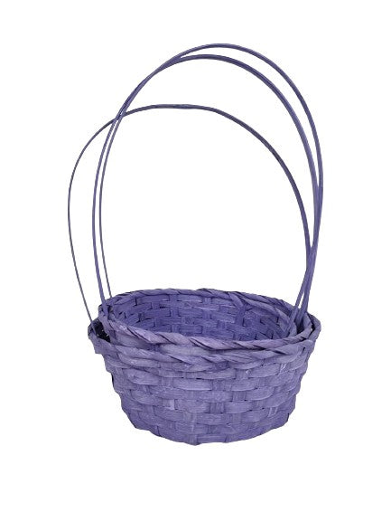 Set 3 cosuri ovale din bambus cu o toarta