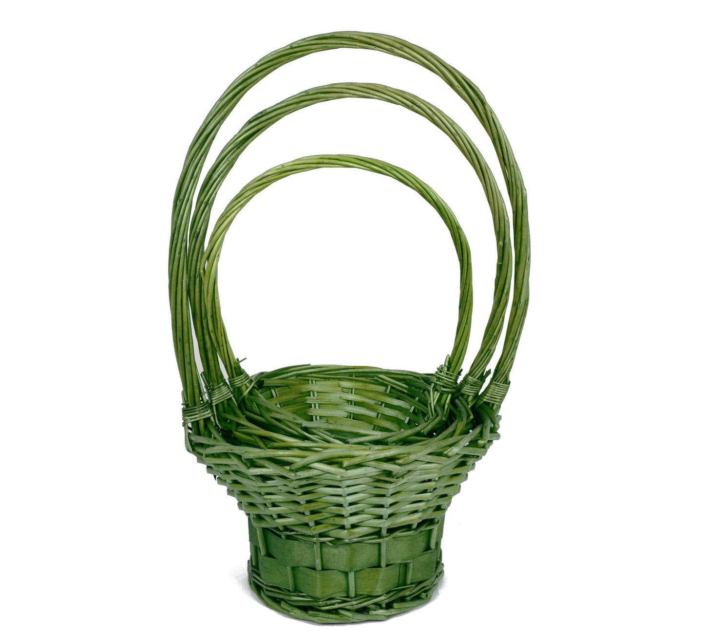 Set 3 cosuri rachita si nuiele late, colorate, rotunde cu o toarta