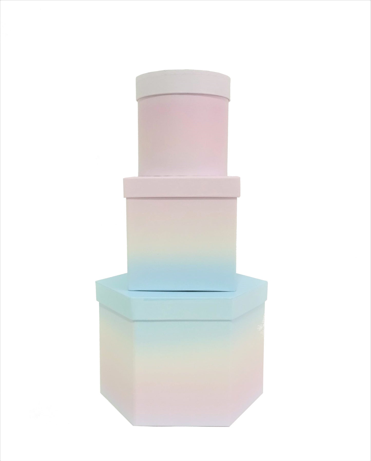 Set 3 cutii cu forme diferite degrade H12-H15