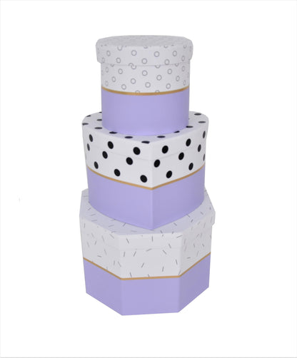 Set 3 Cutii cu Imprimeu si Forme Diferite pentru Flori H12-H15