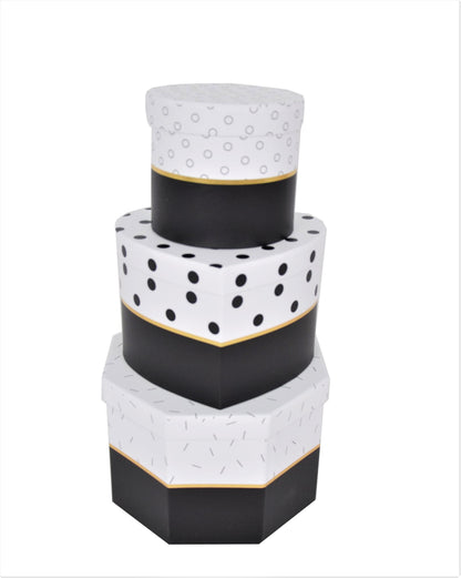 Set 3 Cutii cu Imprimeu si Forme Diferite pentru Flori H12-H15