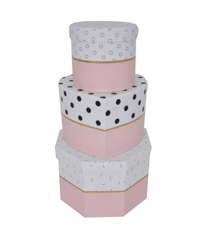 Set 3 Cutii cu Imprimeu si Forme Diferite pentru Flori H12-H15