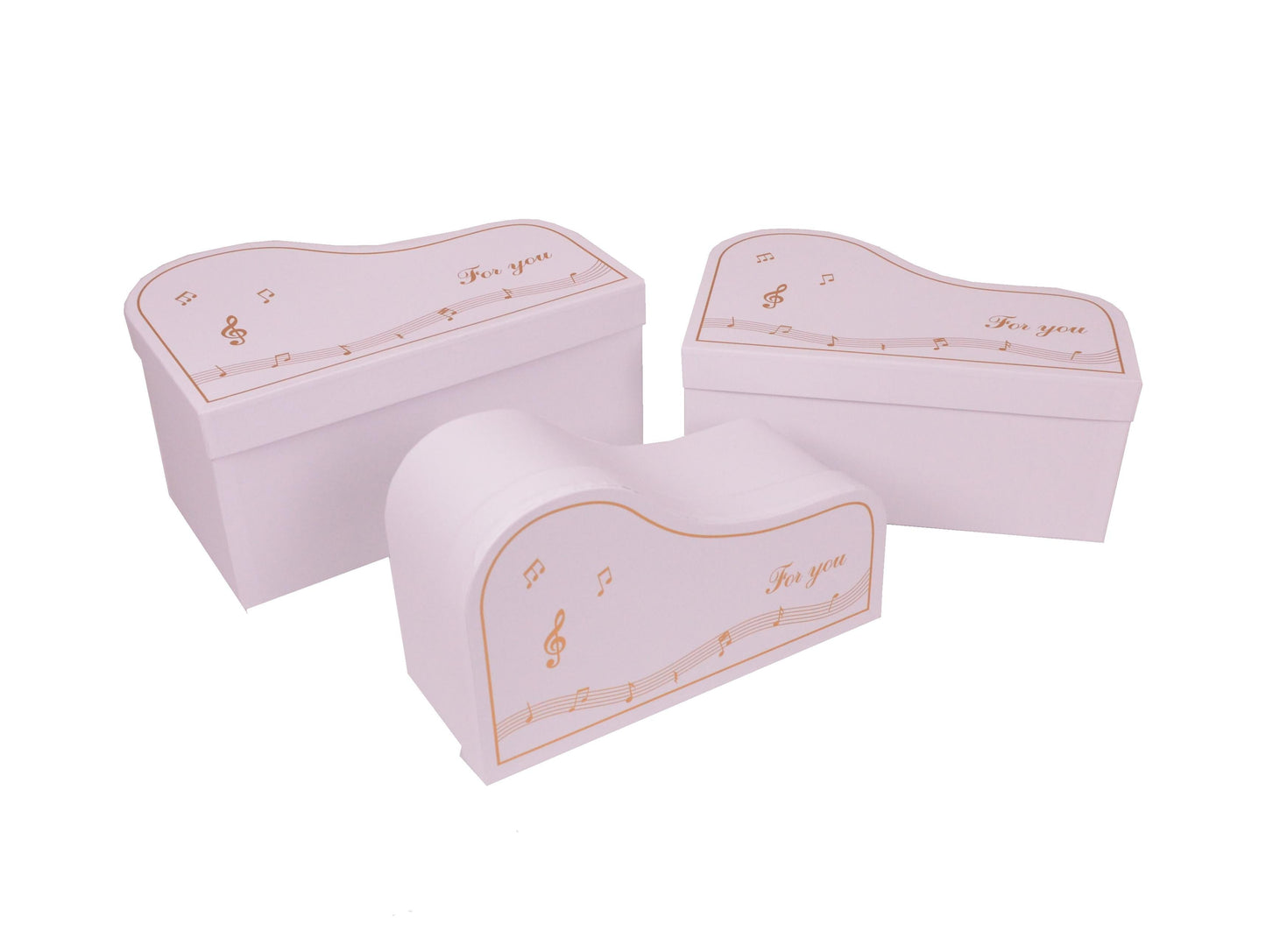 Set 3 Cutii in Forma de Pian pentru Flori H10-H14