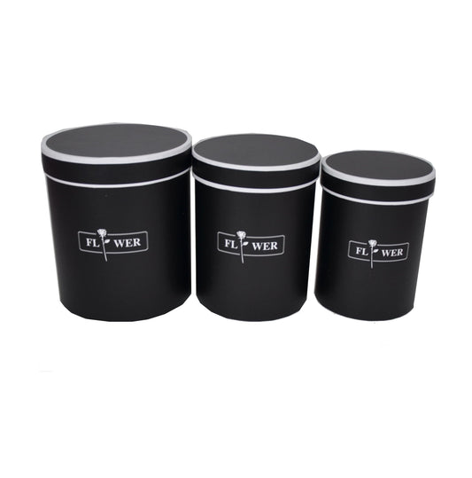 Set 3 cutii rotunde "Diplomat"