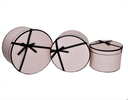 Set 3 Cutii Rotunde cu Funda pentru Flori H13-H15