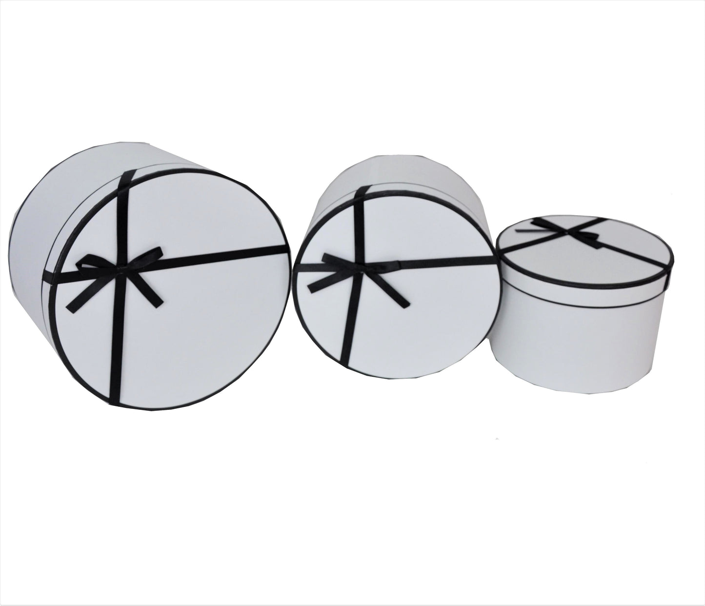 Set 3 Cutii Rotunde cu Funda pentru Flori H13-H15