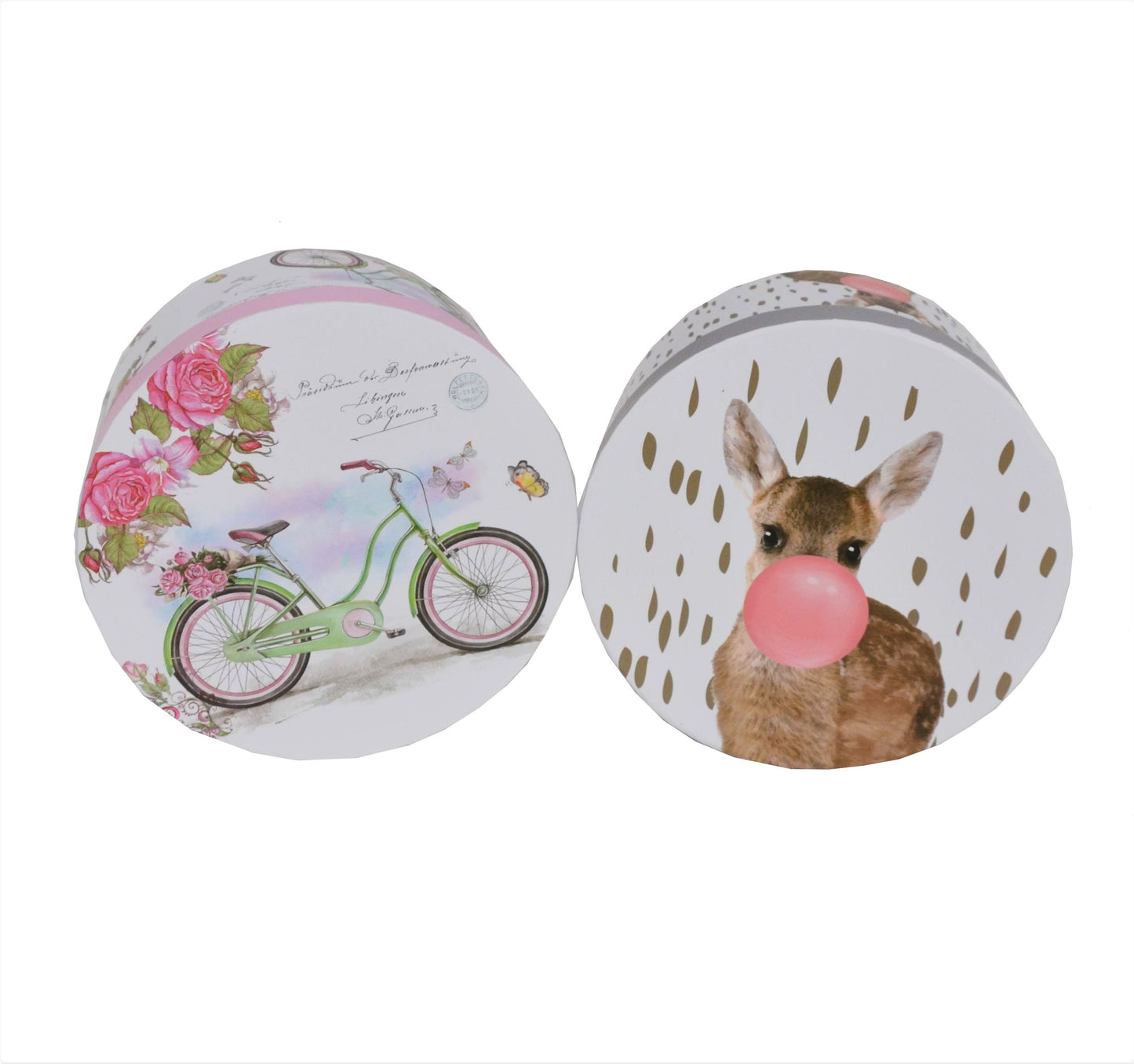 Set 3 Cutii Rotunde cu Imprimeu pentru Flori H7-H11