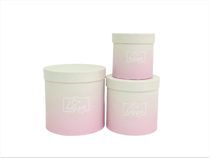 Set 3 Cutii Rotunde Degrade pentru Flori H12-H17