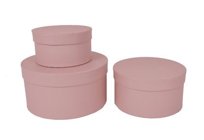 Set 3 Cutii Rotunde Uni H 10 pentru Flori H7.5-H10