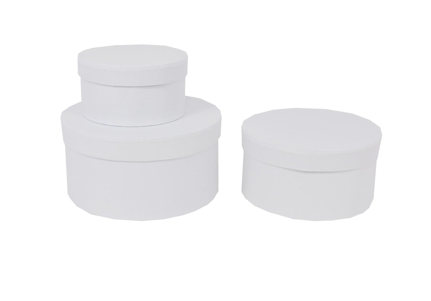 Set 3 Cutii Rotunde Uni H 10 pentru Flori H7.5-H10