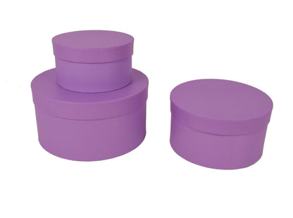 Set 3 Cutii Rotunde Uni H 10 pentru Flori H7.5-H10