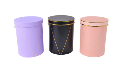 Set 3 Cutii Rotunde Uni pentru Flori H20-H24