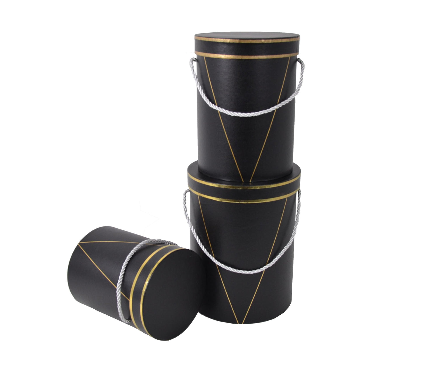 Set 3 Cutii Rotunde Uni pentru Flori H20-H24