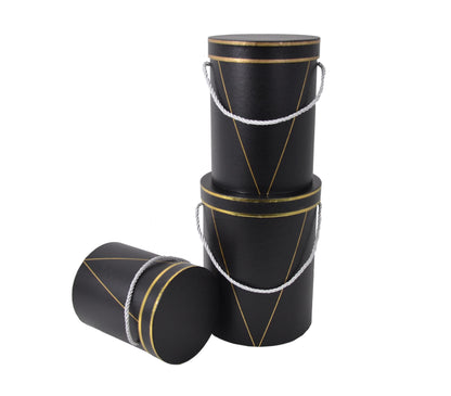 Set 3 Cutii Rotunde Uni pentru Flori H20-H24