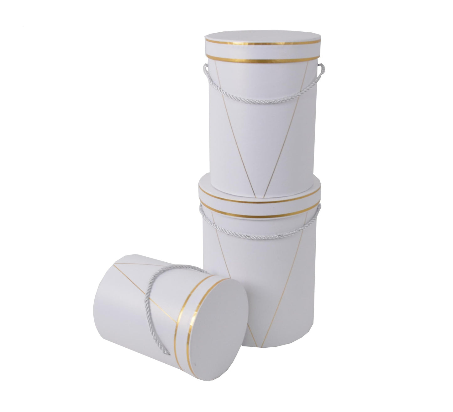 Set 3 Cutii Rotunde Uni pentru Flori H20-H24