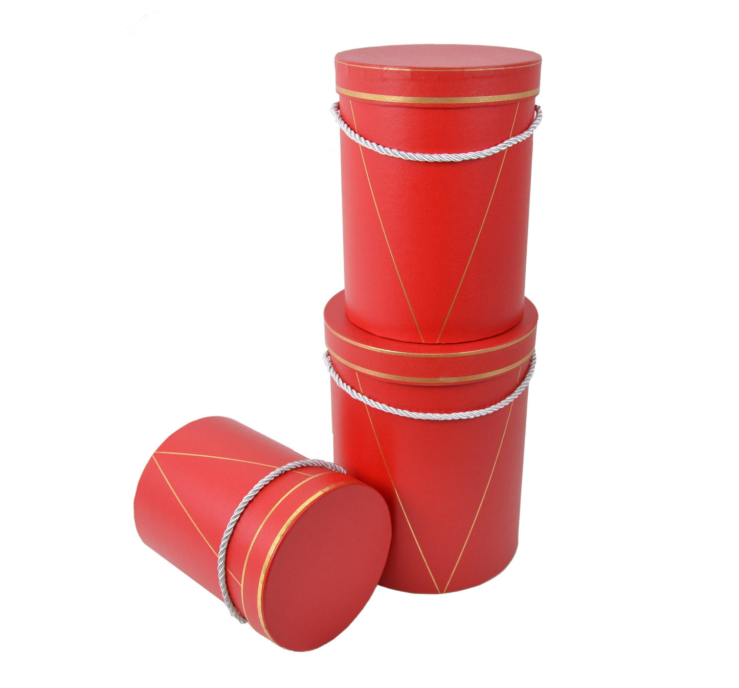 Set 3 Cutii Rotunde Uni pentru Flori H20-H24