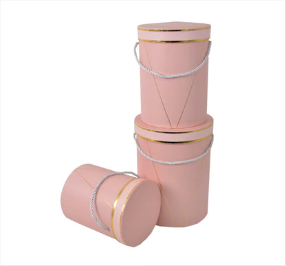 Set 3 Cutii Rotunde Uni pentru Flori H20-H24