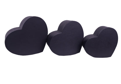 Set 3 Cutii Tip Inima Uni pentru Flori H12-H18