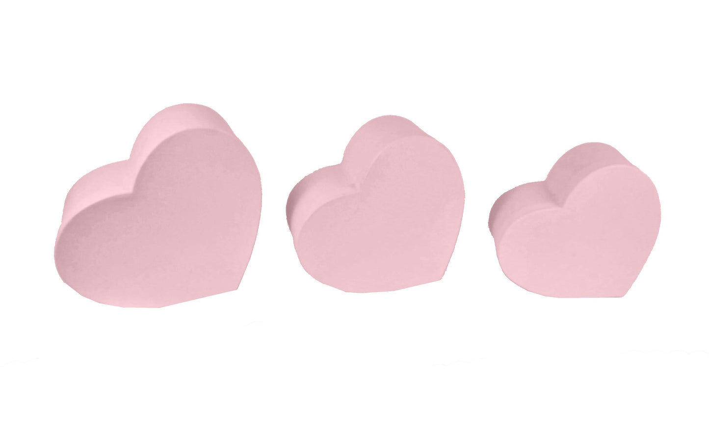 Set 3 Cutii Tip Inima Uni pentru Flori H12-H18