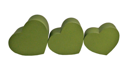 Set 3 Cutii Tip Inima Uni pentru Flori H12-H18