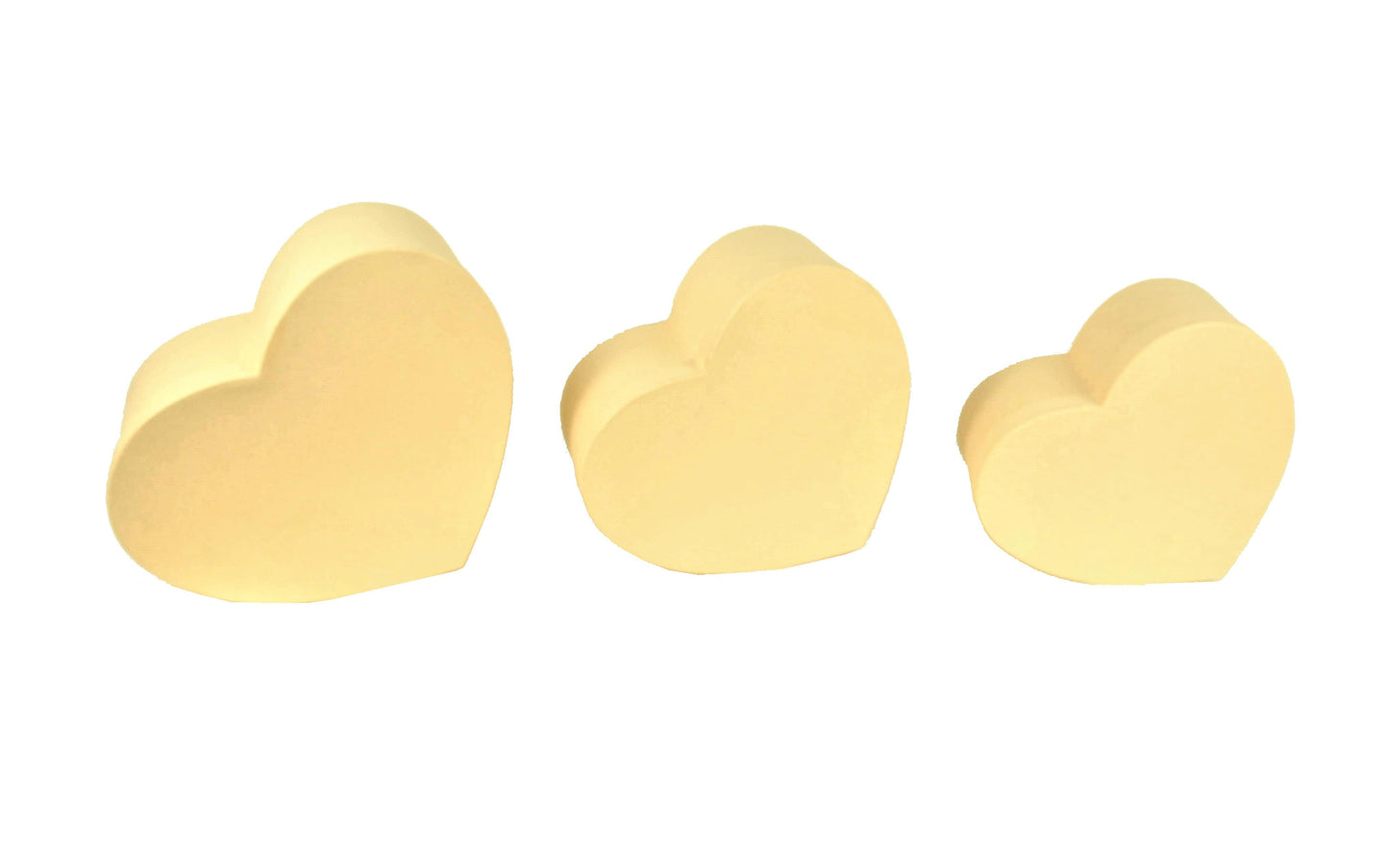 Set 3 Cutii Tip Inima Uni pentru Flori H12-H18