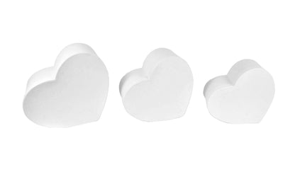 Set 3 Cutii Tip Inima Uni pentru Flori H12-H18