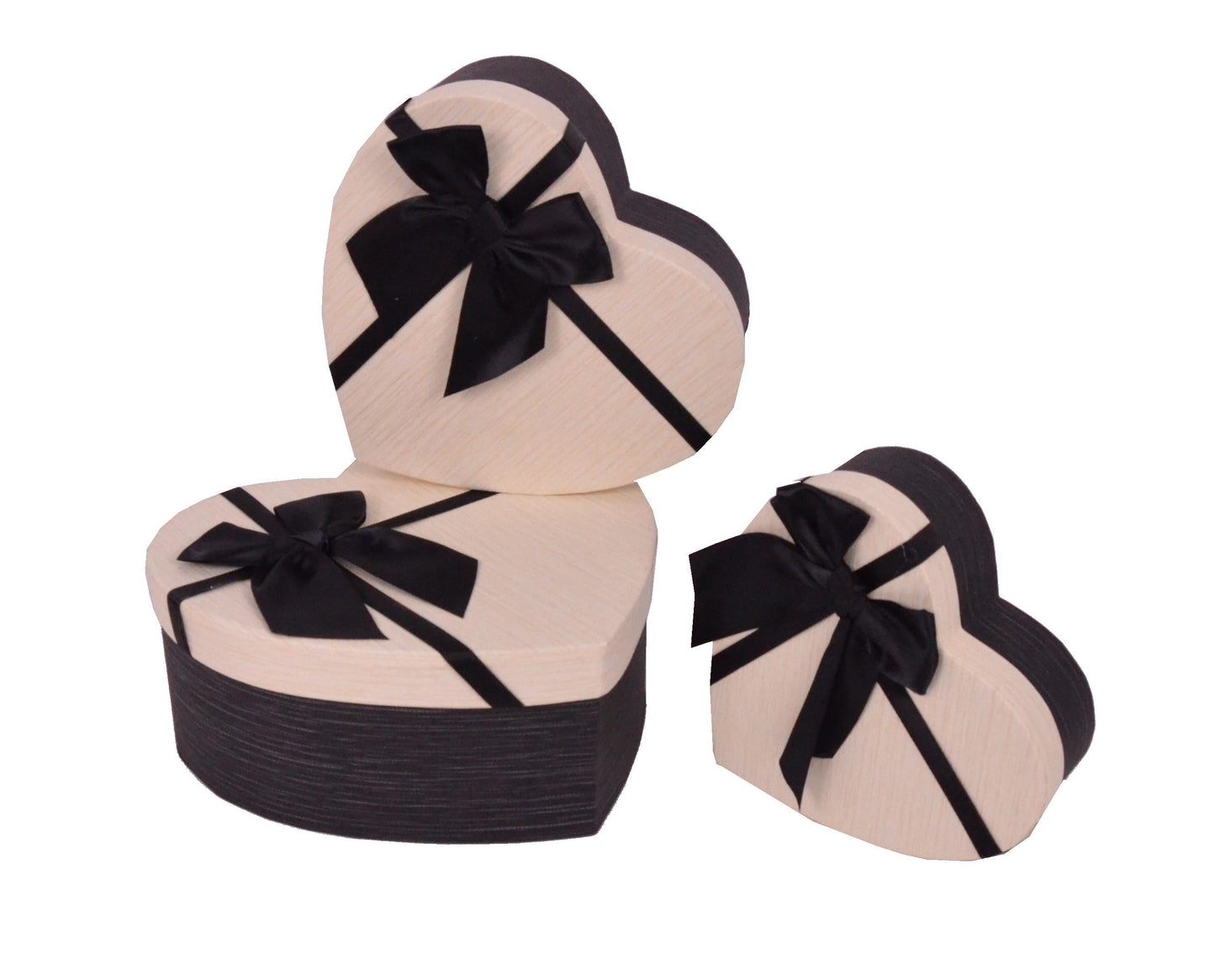 Set 3 Cutii Tip Inima Mica in Doua Culori pentru Flori