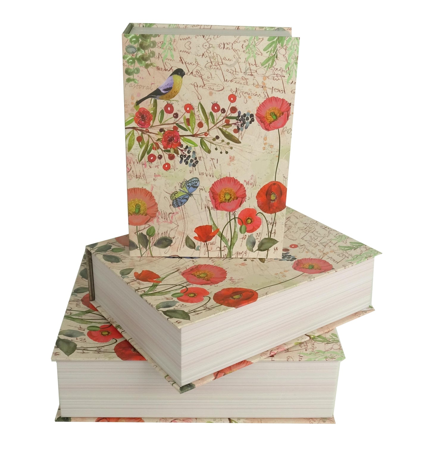 Set 3 Cutii Tip Carte cu Imprimeu H6-H8