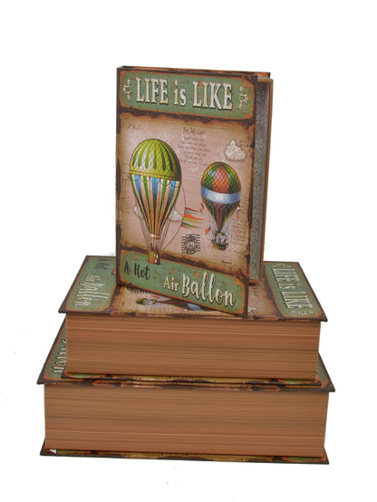 Set 3 Cutii Tip Carte cu Imprimeu H6-H8