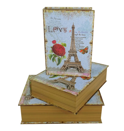 Set 3 Cutii Tip Carte cu Imprimeu H6-H8