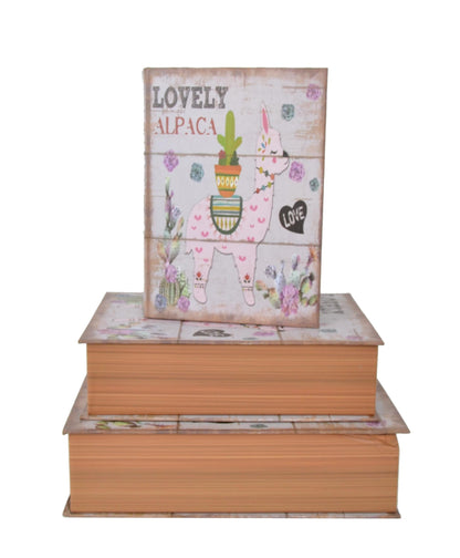 Set 3 Cutii Tip Carte cu Imprimeu H6-H8