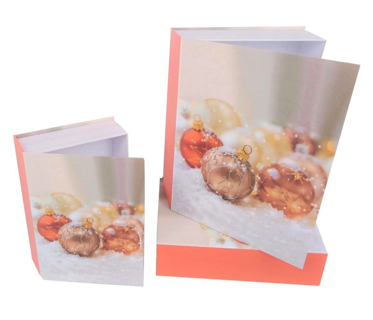 Set 3 cutii, tip carte mare model Craciun