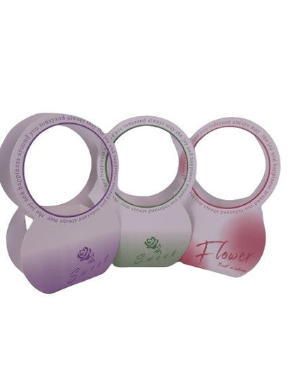 Set 3 ghivece din carton cu toarta rotunda