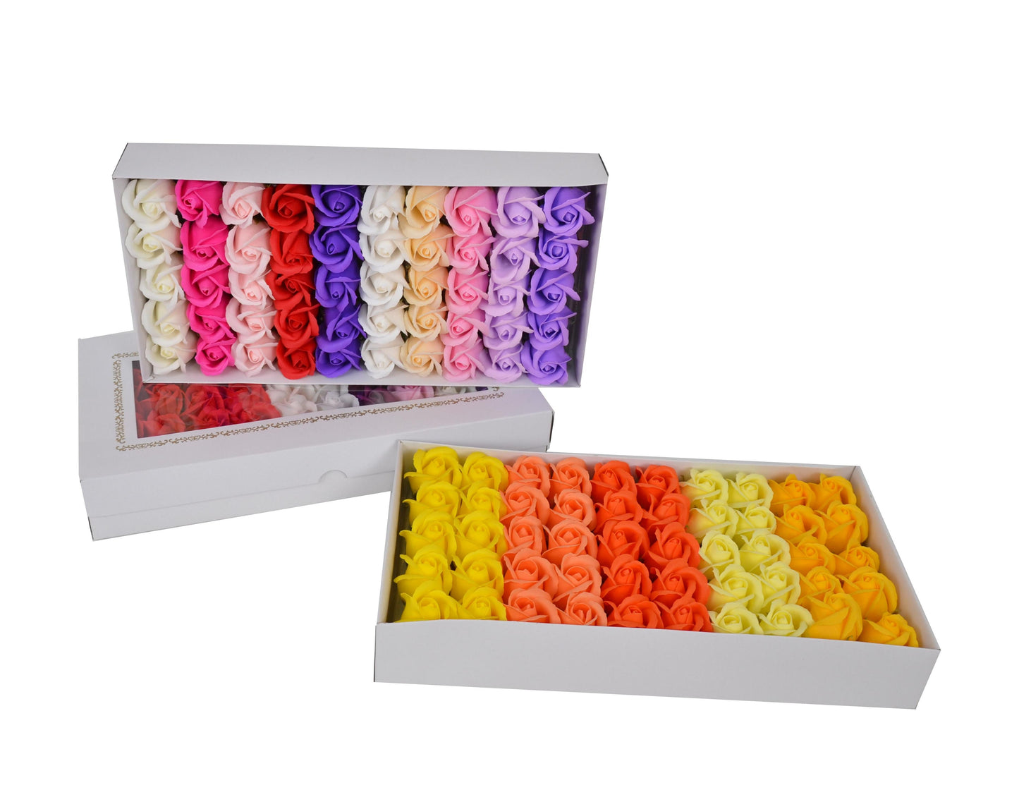 Set 50 trandafiri de sapun culori diferite