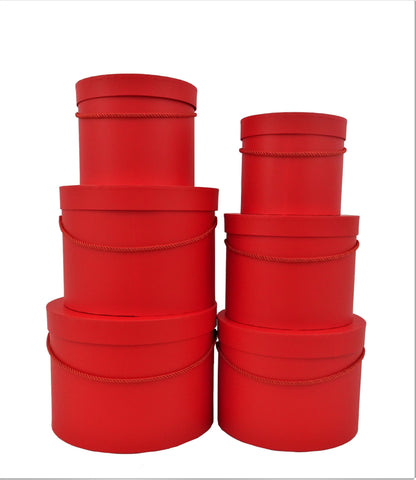 Set 6 Cutii Rotunde Uni pentru Flori H15-H20