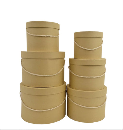 Set 6 Cutii Rotunde Uni pentru Flori H15-H20