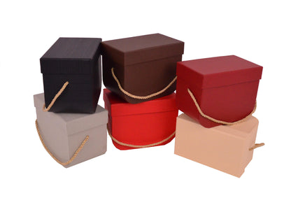 Set 2 Cutii Dreptunghiulare Uni cu Baza Rotunjita pentru Flori H7-H10