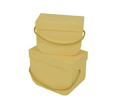 Set 2 Cutii Dreptunghiulare Uni cu Baza Rotunjita pentru Flori H7-H10
