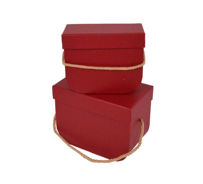 Set 2 Cutii Dreptunghiulare Uni cu Baza Rotunjita pentru Flori H7-H10
