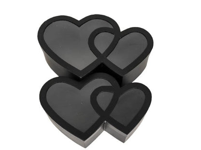 Set 2 Cutii Tip Inima Intersectata pentru Flori H9-H11