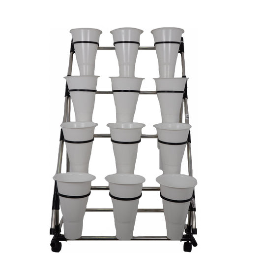 Suport cu 12 ghivece pentru flori