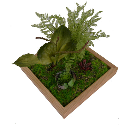 Tablou cu plante artificiale 30 x 30