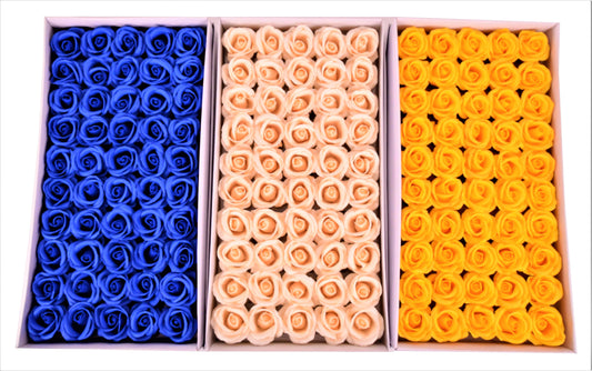 Set 50 trandafiri de sapun medii 15 petale D 5.5