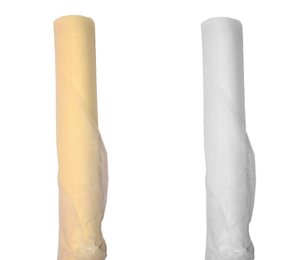 Tul uni mare de culoare alb si crem