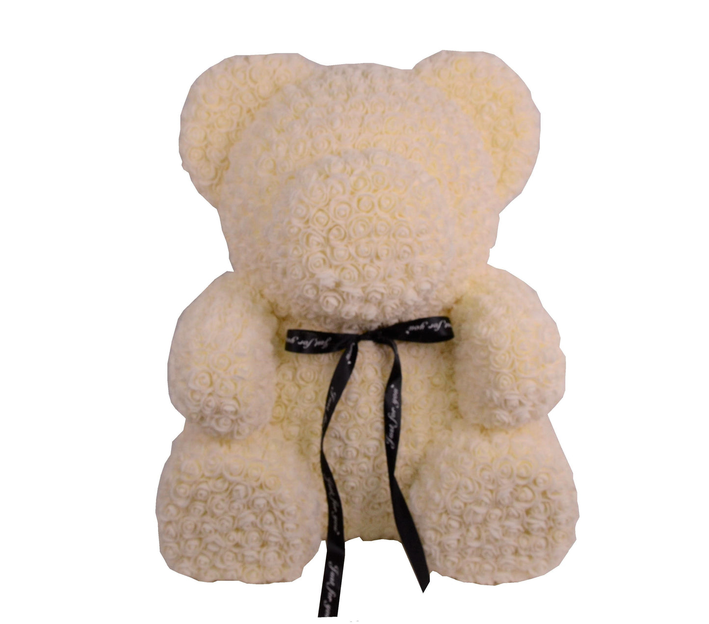 Ursulet din trandafiri de spuma  H 70 fara cutie