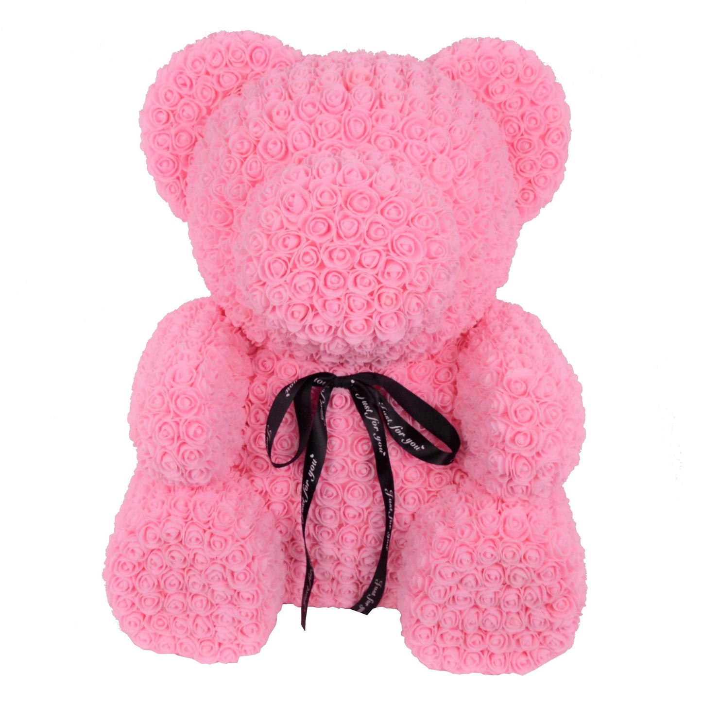 Ursulet din trandafiri de spuma  H 70 fara cutie