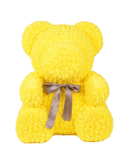 Ursulet din trandafiri de spuma  H 70 fara cutie