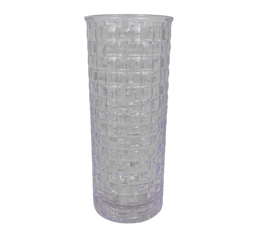 Vaza rotunda din plastic acrilic H 12.4