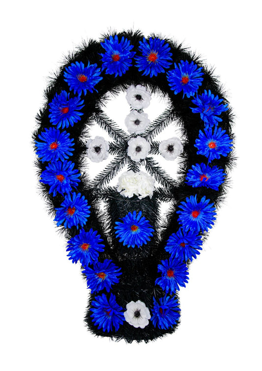 Coroana Funerara Ovala H 90 cm